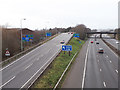 SP2662 : M40 Junction 15 M40 - northbound exit by Stephen Craven