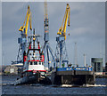 J3475 : Tug 'Goliath' and barge, Belfast by Rossographer