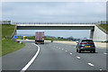 SE2496 : Bridge over the A1(M) near Catterick by David Dixon