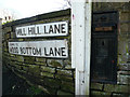 SE1323 : Disused Victorian letter box at the top of Mill Hill Lane, Brighouse by Humphrey Bolton