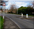 ST2481 : Warning sign alongside Willowbrook Drive, St Mellons, Cardiff by Jaggery