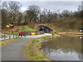 NS8579 : Union Canal, Roughcastle Winding Hole and Tunnel by David Dixon