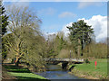 SJ8640 : Trentham Gardens: road bridge over the river Trent by Stephen Craven