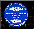 SS9596 : Donald Watts Davies blue plaque, Treorchy by Jaggery