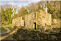 SW9553 : Abandoned Building in Tregargus Woods by Mike Lyne