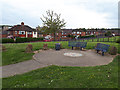 SE2535 : Victoria Park Garden: seating area by Stephen Craven