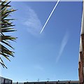 SP2965 : A contrail in the making over Warwick in lockdown by Robin Stott