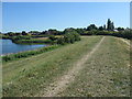 SE3218 : Floodbank path, Calder Park by Christine Johnstone