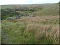 SE0510 : The ruined Rams Clough farmstead [northern part] by Christine Johnstone