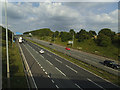 SE2227 : M62 east of Field Head Lane by Stephen Craven