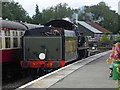 TQ3635 : Bluebell Railway - running round at Kingscote Station by Chris Allen