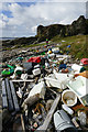 NG5211 : Plastic washed up west of Rubha na h-Easgainne by Andy Waddington