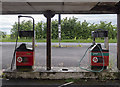 D0527 : Old fuel pumps near Armoy by Rossographer