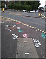 NS5573 : Marks on the pavement by Richard Sutcliffe