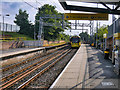 SJ8196 : Trafford Bar Tram Station by David Dixon