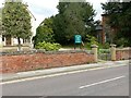 SK7053 : Boundary wall at Sacrista Prebend, Westgate, Southwell by Alan Murray-Rust