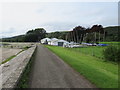 ST4454 : Yacht club at Cheddar reservoir by Malc McDonald