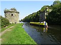 SO6703 : Bridge abutment of former Severn Railway Bridge by Philip Halling