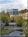 SE1416 : River Colne from the A616, Huddersfield by Chris Allen