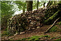 NY1404 : Stone Wall Re-built by Peter Trimming