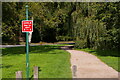 SJ4034 : Ellesmere: Covid-19 signage at The Moors car park by Christopher Hilton