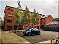 SK9671 : Internal courtyard of Hayes Wharf, Lincoln by Oliver Mills