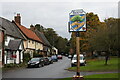 TM1877 : Hoxne village sign by Adrian S Pye