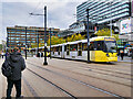 SJ8498 : Piccadilly Gardens Tram/Bus Interchange by David Dixon