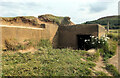 NZ9603 : World War II pill box on Peter White Cliff by habiloid