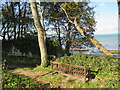 SZ6588 : Bench with a sea view, Bembridge by Malc McDonald