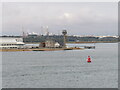 SU4902 : Buoy at Calshot, near Southampton by Malc McDonald