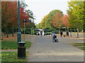 TQ3377 : Autumn colours in Burgess Park by Malc McDonald