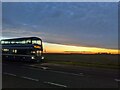 TF1015 : A bus at sunset by Bob Harvey