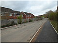 SO8755 : Access road for the Stableford housing development by Chris Allen