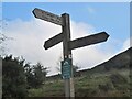 NT5533 : Footpath signpost, St Cuthbert's Way by Jim Barton