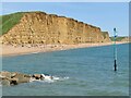 SY4690 : West Bay - Navigation Beacon by Colin Smith