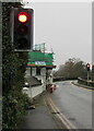 SO2118 : New Road traffic lights, Crickhowell by Jaggery