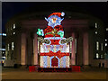 SJ8397 : Santa outside the Library by David Dixon