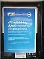 SP8103 : BT Notice inside KX300 Telephone Kiosk in Princes Risborough by David Hillas