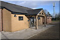 SK9934 : Village Hall Entrance by Bob Harvey