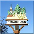 TM0659 : Stowupland village sign by Adrian S Pye