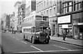 SJ8498 : Stockport Corporation bus 16 in Piccadilly, Manchester - 1966 by Alan Murray-Rust