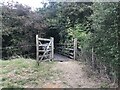 TF0405 : Gated footbridge crossing the Hereward Way/Ermine Street by Jonathan Hutchins