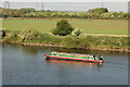 SK8171 : Narrowboat on the River Trent by Richard Croft