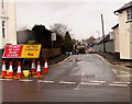 ST3090 : Bilingual temporary road signs, Pillmawr Road, Newport  by Jaggery