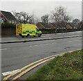 ST3090 : Yellow emergency ambulance, Malpas, Newport by Jaggery