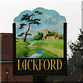 TL7970 : Lackford village sign by Adrian S Pye