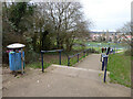 SO8656 : Steps leading to King George V Playing Fields, Worcester by Chris Allen