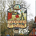 TM1948 : Tuddenham St Martin village sign by Adrian S Pye