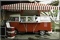 TQ3080 : Takeaway van under Hungerford Bridge by Steve Daniels